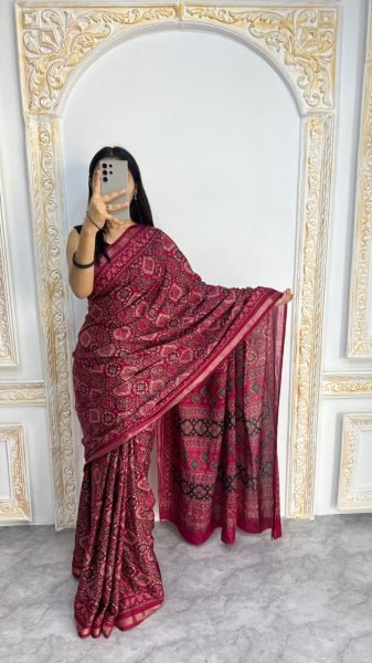 Charming Pink Mal Cotton Printed Saree for Everyday Ethnic Wea Printed Cotton Sarees Wholesale