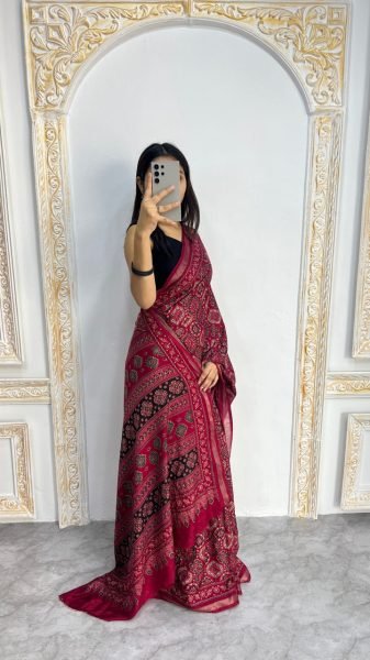 Charming Pink Mal Cotton Printed Saree for Everyday Ethnic Wea Printed Cotton Sarees Wholesale
