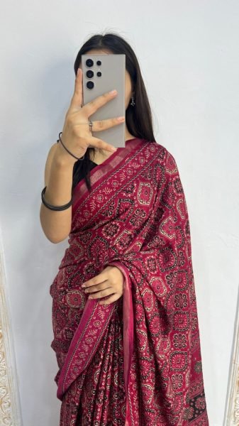 Charming Pink Mal Cotton Printed Saree for Everyday Ethnic Wea Printed Cotton Sarees Wholesale