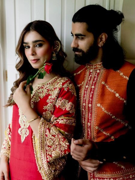 Charming Red Party Wear Faux Georgette Kurti Plazzo Set with Sequin Zari Work Ready To Wear Collection