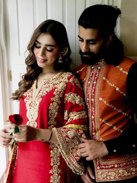 Charming Red Party Wear Faux Georgette Kurti Plazzo Set with Sequin Zari Work Ready To Wear Collection