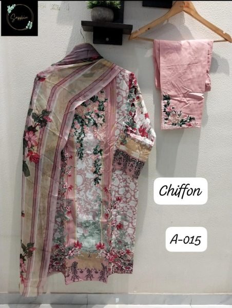 Chiffon Ready Stock Pure Cotton Patch Self Embroidered Festive Wear Suit Collection Pakistani Suits Wholesale