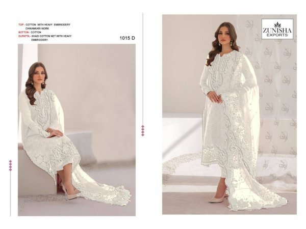 Chikankari Pakistani Suit Zunisha Designer Collection Pakistani Suits Wholesale