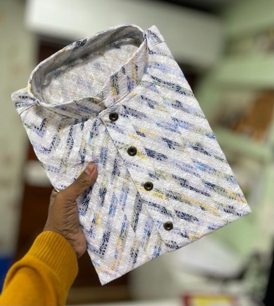 Chikankari Printed Cotton Rayon Mens Kurta Pajama Kurta Pajama Wholesale