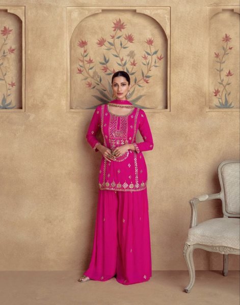 Chinnon Silk Festive Salwar Suit Wholesale Readywear with Premium Net Dupatta Pakistani Suits Wholesale
