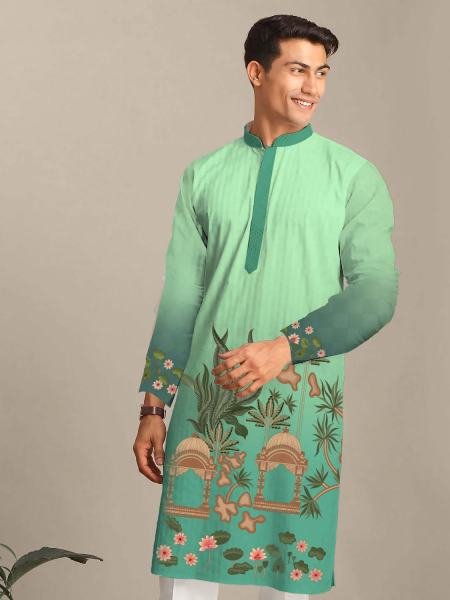 Classic Indian Men’s Traditional Heavy Rayon Silk Kurta Set with Cotton Pajama At Manufacturer Rate Kurta Pajama Wholesale
