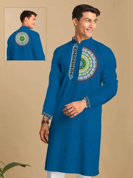 Classic Indian Men’s Traditional Heavy Rayon Silk Kurta Set with Cotton Pajama At Manufacturer Rate Kurta Pajama Wholesale