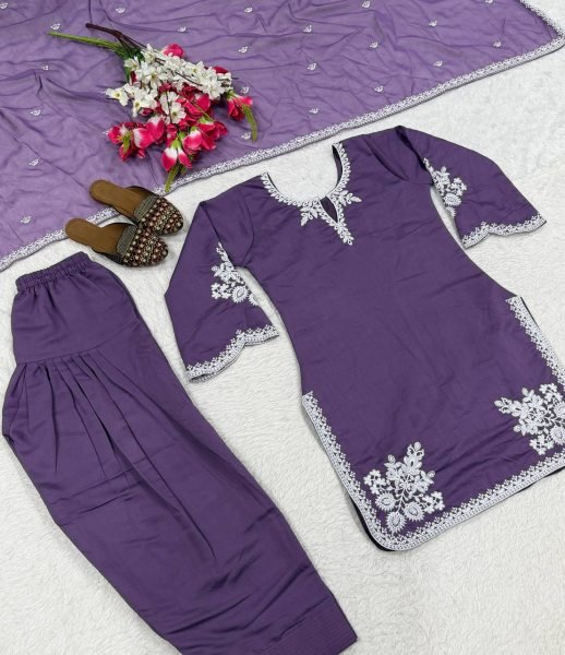 Classy Heavy Embroidered Farshi Suit for Wedding and Festive Wear Ready To Wear Collection