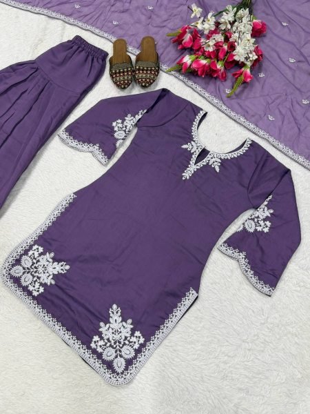 Classy Heavy Embroidered Farshi Suit for Wedding and Festive Wear Ready To Wear Collection