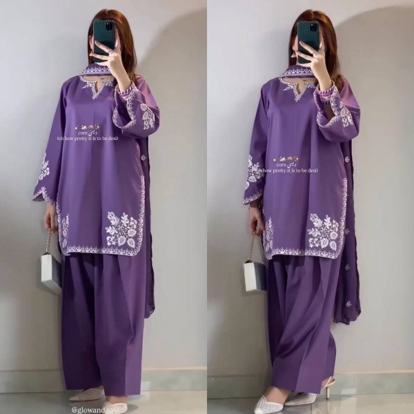 Classy Heavy Embroidered Farshi Suit for Wedding and Festive Wear Ready To Wear Collection