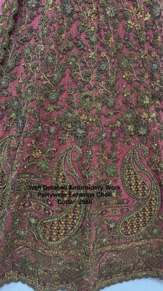 Classy Pink Heavy Designer Bridal Lehenga with Zari Dori and Sequins Work Bridal Lehenga Choli