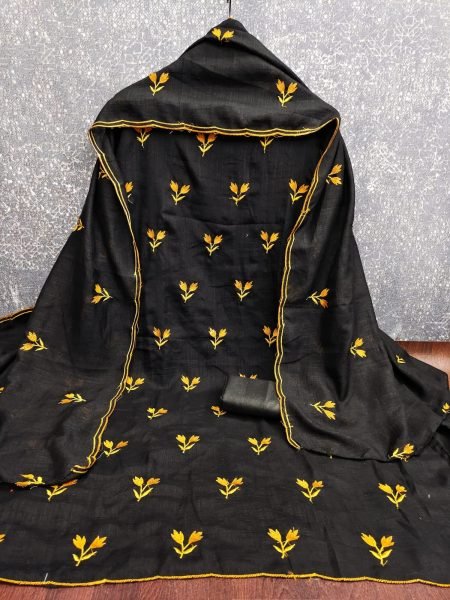 Classy Yellow Party Wear Vichitra Silk Suit Set with Designer Dupatta For Festival Color Set Matching Dress Material Wholesale