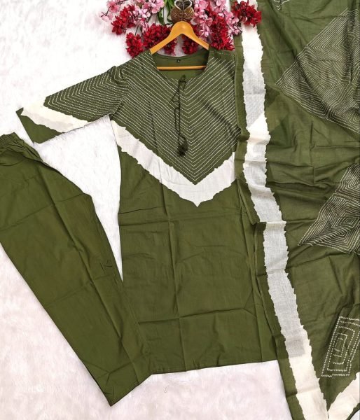 Comfortable Cotton Kurti Pant Set with Embroidery Work For Special Occasions  Embroidery Kurtis 