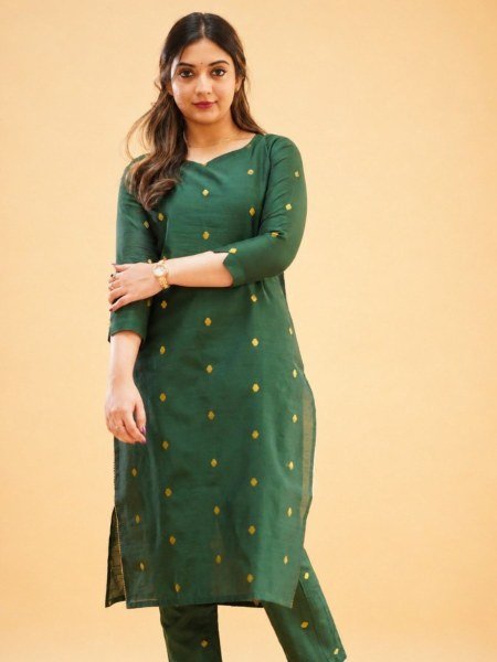 Comfortable Ready-to-Wear Kanchi Cotton Kurti Set for Women for Daily & Office Wear 