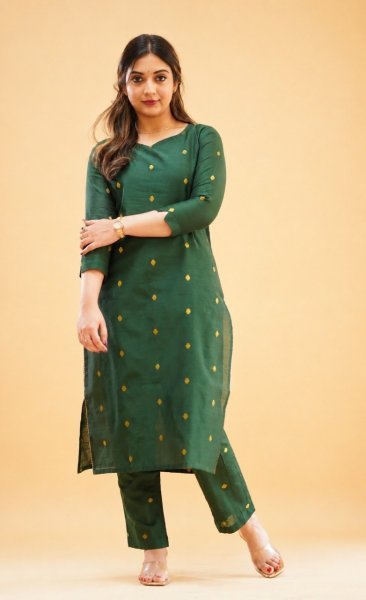 Comfortable Ready-to-Wear Kanchi Cotton Kurti Set for Women for Daily & Office Wear  Straight Cut Long Kurtis