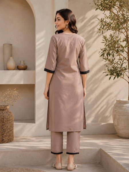 Comfortable Salab Cotton Ready to Wear 2 Piece Set for Ladies Printed Kurtis