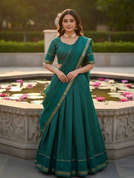 Compact Teal Green New Arrival Lehenga Choli with Georgette Fabric for Women  Lehenga