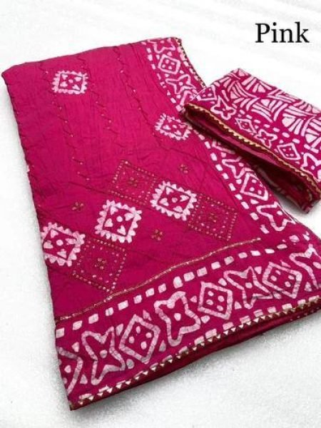 Cotton Batik Saree for Women Surat Textile Exporter Lowest Price in Surat Printed Cotton Sarees Wholesale