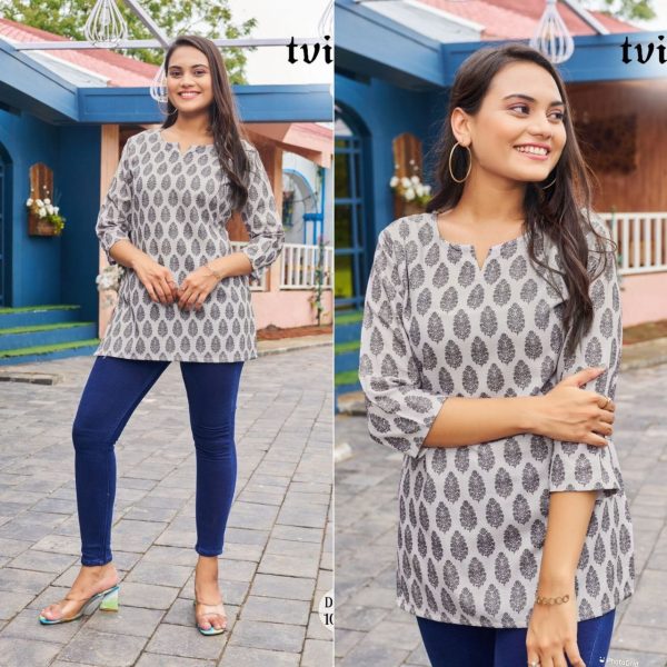 Cotton Printed Tops for Regular and Office wear Printed Kurtis