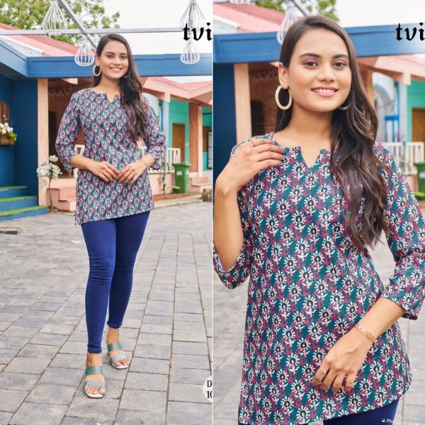 Cotton Printed Tops for Regular and Office wear Printed Kurtis