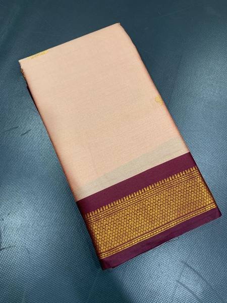 Cotton Silk Saree with Gold Weaving Border and Contrast Blouse For Regular Wear Printed Cotton Sarees Wholesale