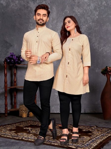 Couple Goals in Style Premium Cotton Co-Ord Set for Office to Evening Wear Mens Wear
