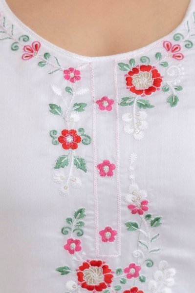 Cozy Chanderi Kurti Set Paired with Matching Pant and Digital Print Orgenza Dupatta at Manufacturer Rate  Straight Cut Long Kurtis