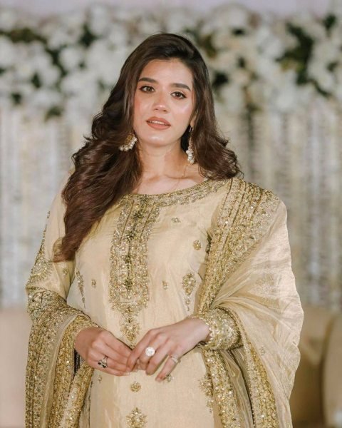 Cream Color Chinon Silk Suits With Beautiful Embroidered Work  Ready To Wear Collection