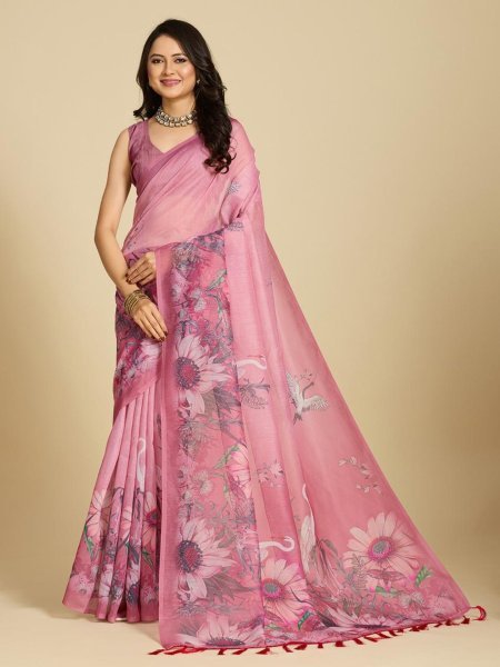 Customizable Cotton Saree with Comfortable Breathable and Matching Blouse Piece Sarees 
