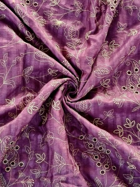 Customizable Light Purple Wedding Pure Soft Silk Saree with Floral Cutwork Border Silk Sarees Wholesale