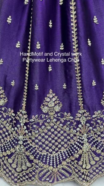 Customizable Purple Grand Wedding Lehenga with Premium Handwork Detailing Bridal Lehenga Choli