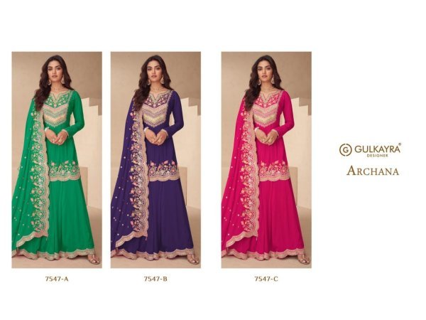 Dapper Green Real Chinon Embroidered Palazzo Suit Set for Wedding Wear  Designer Plazzo Salwar Suits Wholesale