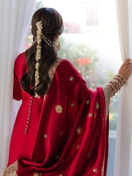 Dapper Red Rangoli Silk Kurti Palazzo Set with Sequin and Zari Work at Manufacturer  Ready To Wear Collection