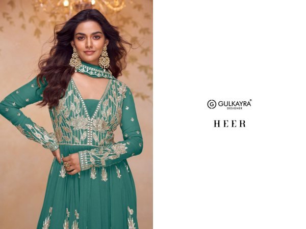 Dapper Teal Blue Elegant Real Chinon Kurti Palazzo Set with Heavy Embroidery Work Designer Plazzo Salwar Suits Wholesale