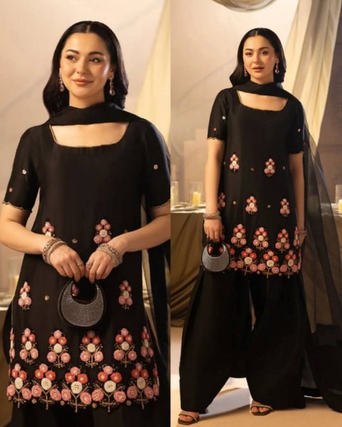 Dazzling Black Premium Quality Suit Set for Party Wear Women Ready To Wear Collection