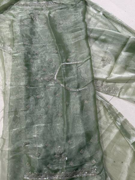 Dazzling Jime Chu Silk Saree with Heavy Hand Work and Sequins Embroidery Designer Wedding Sarees Wholesale