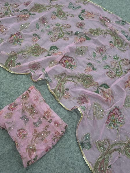 Dazzling Lavender Tabby Silk Saree with Unstitched Mirror Work Blouse at Wholesale  Silk Sarees Wholesale