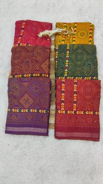 Dazzling Yellow Soft Heavy Cotton Printed Saree with Designer Border Printed Cotton Sarees Wholesale