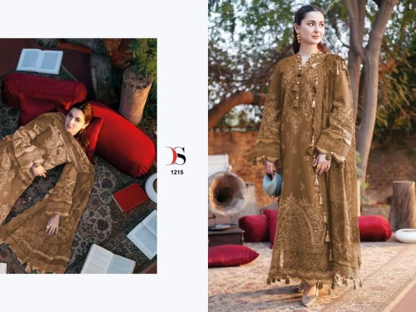 Deepsy designer embroidery work cotton suits are available at Low price Pakistani Suits Wholesale