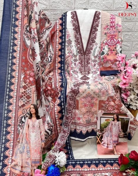 Deepsy Jade Bliss Lawn 24 Chiffon Dupatta Salwar Kameez Wholesale Website Pakistani Suits Wholesale