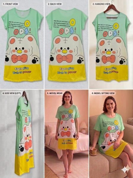 Delightful Green Fashionable Relaxed Fit Sleepwear for Boutique and Reseller Buyers Night Suit Wholesale