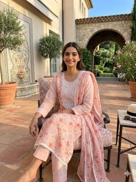 Delightful Peach Designer Mal Cotton Digital Print Suit Set with Kodding Work Color Set Matching Dress Material Wholesale