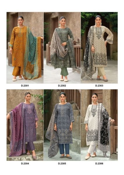 Designer Bin Saeed Lawn Vol 23 Original Pakistani Cotton Dress Material Pakistani Suits Wholesale