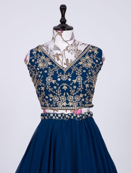 Designer blue lehenga choli for women indian wedding lehenga choli party wear Designer Lehenga Choli