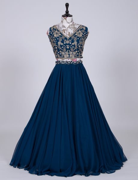 Designer blue lehenga choli for women indian wedding lehenga choli party wear Designer Lehenga Choli