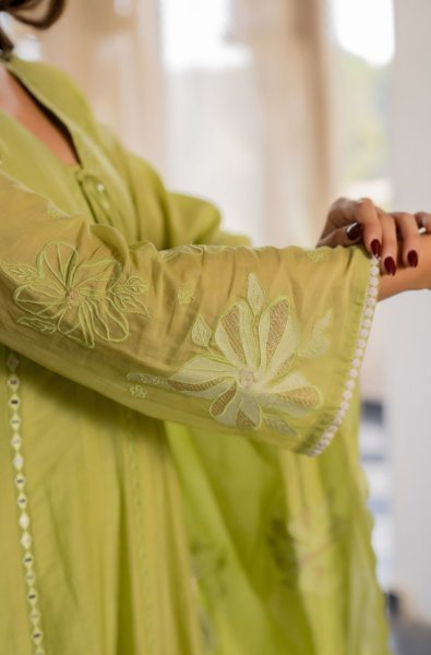 Designer Chanderi Kurti Set with Embroidery Work for Women office wear Embroidery Kurtis 