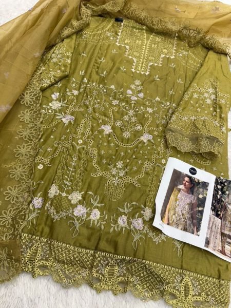 Designer Cotton Embroidery Suit with Kota Doriya Dupatta by Mehboob Tex Churidar Salwar Suits Wholesale