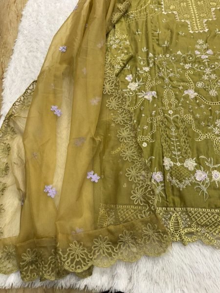 Designer Cotton Embroidery Suit with Kota Doriya Dupatta by Mehboob Tex Churidar Salwar Suits Wholesale