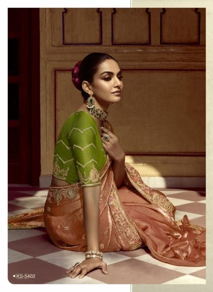 Festive Special Collection Designer Crush Silk Saree with Embellished Contrast Blouse Piece Designer Wedding Sarees Wholesale