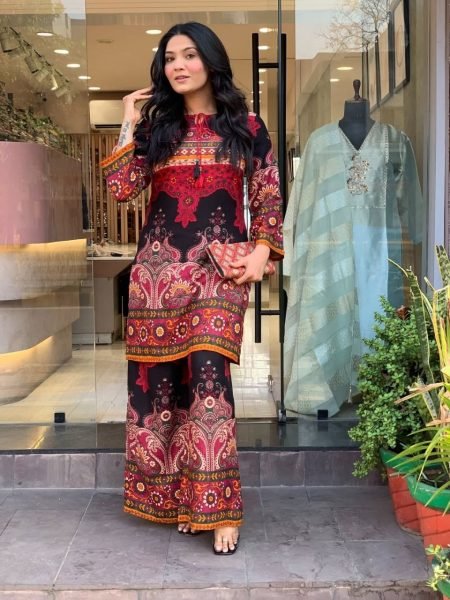  Designer Digital Print Rayon Cotton Co Ord Set with Ankle Length Pant CO ORD Sets